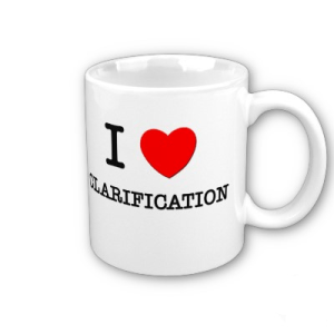 Clarification mug
